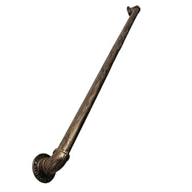 Imagem de Pkfinrd Corrimão de escada de metal para exterior interno industrial corrimão escadas de corrimão para escada de balaustrada de varanda kit de suporte de trilho de corrimão (tamanho : 180 cm)