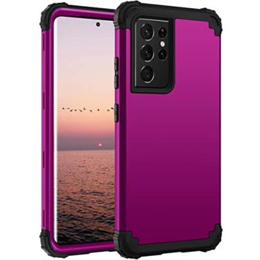 Imagem de Capa protetora resistente resistente à prova de choque para Samsung Galaxy S21 Plus Note 20 Ultra S20 FE S22 5G, roxa, para S10 Plus