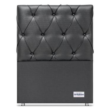 Imagem de Cabeceira Murat Facto Nero Solteiro (9x90x125) - Ortobom