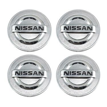 Imagem de Jogo 4 Calota Centro Roda Nissan Versa Cromada