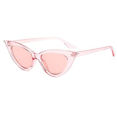 Imagem de Óculos de sol de olho de gato feminino de luxo vintage óculos femininos retro cateye óculos de sol para mulheres lentes de sol mujer, rosa rosa, pano livre