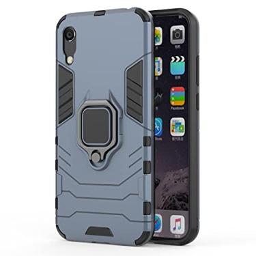 Imagem de Case de proteção à prova de choque PC + TPU com suporte de anel magnético para Huawei Honor 8a / y6 Pro 2019