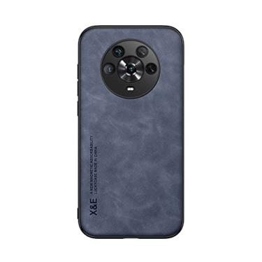 Imagem de Kepuch Silklike Capa para Honor Magic 4 - Case Placa de Metal Embutida para Honor Magic 4 - Azul