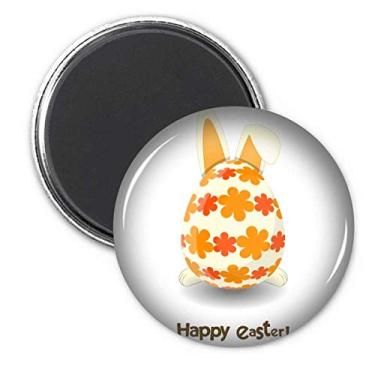 Imagem de Feliz Páscoa Religião Festival Coelho Ovo Geladeira Adesivo Imã Decoração Emblema Presente
