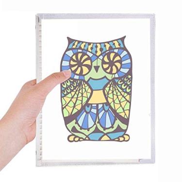 Imagem de Caderno decorativo de coruja com folhas soltas e diários recarregáveis