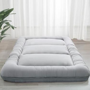 Imagem de MAXYOYO Colchão de futon japonês extra grosso de 15 cm, tapete de tatame dobrável para...
