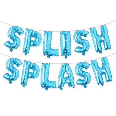 Imagem de Splish Splash Birthday Decoration Boy Splish Splash Birthday Bash Party Supplies Splish Splash Birthday Balloons Pool Birthday Party Decoration Balloons (SPLISH SPLASH Blue Star)