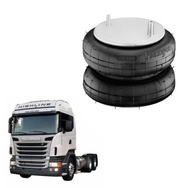 Imagem de Bolsa De Ar Suspensor Quarto Eixo Scania 2014 2 Gomos - Suspentech