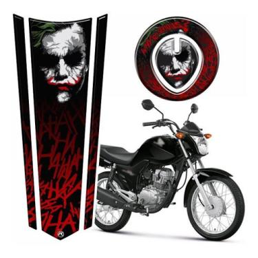 Imagem de Adesivo Gravata + Bocal Resinados Cg150 Joker Hahaha Gv174 - Resitank