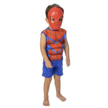 Imagem de Fantasia Homem Aranha Infantil Curta C/ Máscara Master Toys - Masters 