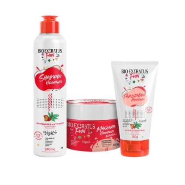 Imagem de Kit 1 shampoo 1 mascara 1 finalizador fun hidratante bio extratus - BI