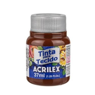 Imagem de Tinta Para Tecido 37 ML Acrilex Fosca Pintura Artesanato - Metallica A