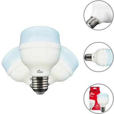 Imagem de Lâmpadas led globe 20w 6500k branca fria  kit com 3 unidades - Kian