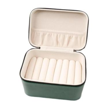 Imagem de YIJU Pulseira caixa de armazenamento jóias estojo elegante titular recipiente pulseira organizador para shopping venda casa quarto, Verde, 16x11.5x11cm