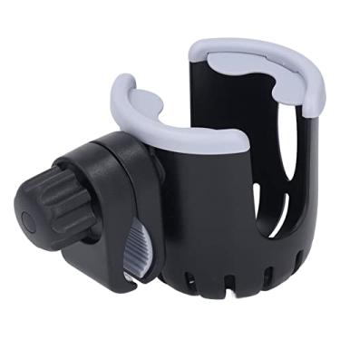 Imagem de Suporte de Copo para Carrinho, Plástico Estável Com 2 Orelhas, Segura Copos No Lugar, para Cadeiras de Rodas, Carrinhos de Compras, ABS, Plástico