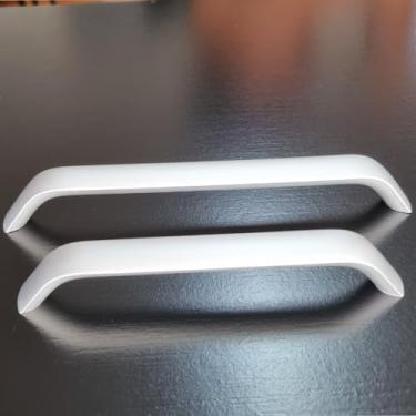 Imagem de 2 Puxadores 12,8cm Ergon?mico Alum?nio Resistente Pega M?o