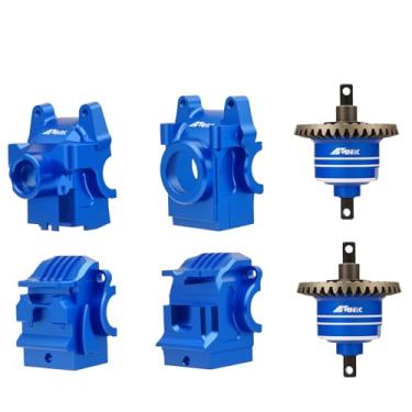 Imagem de NMNRC Steel 2PCS Front Rear Differential & Diff Gearbox Case Cover Kit for 1/10 Slash 4x4 Hoss Stampede 4X4 Rustler F-150 4WD VXL Upgrades Part