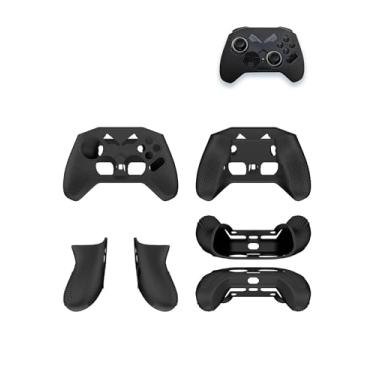 Imagem de Capa de silicone para controle de PC FLYDIGI Vader 4 Pro, de silicone macio, à prova de quedas, à prova de quedas, à prova de choque, antiderrapante, anticolisão, preta