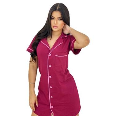 Imagem de Camisola Americana Amamentação Feminino Pós Parto Cirúrgico - Aunika M