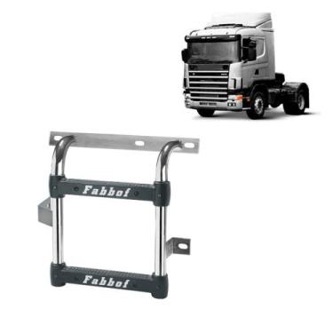 Imagem de Estribo Plataforma para Scania R124 2002 2003 2004 - Cromado - Fabbof