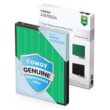 Imagem de Coway Conjunto de filtros de substituição para purificador de ar Airmega 230/240, Max 2 Green True HEPA e filtro de carbono ativo