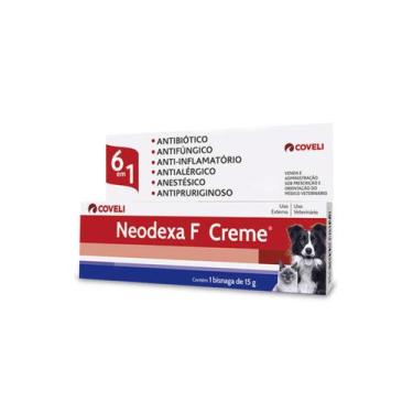 Imagem de Neodexa F Creme 15g 6 Em 1 Para Cães E Gatos Coveli