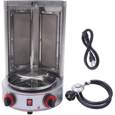 Imagem de Máquina De Grelhar Propano Doner Kebab Máquina Vertical Gás Broiler Shawarma Máquina Spinning Doner, Para Famílias Restauts Reuniões Piqueniques