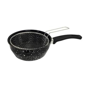 Imagem de Frigideira Fritatudo Fritadeira Cesto 20cm Esmaltada Roa