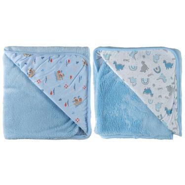 Imagem de Kit 2 Mantas Soft Dupla Face para Bebê Bublim
