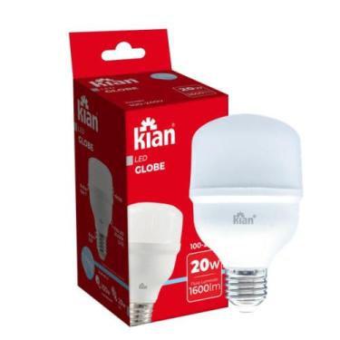 Imagem de Lâmpada Globe LED Branco Frio 6500K Bivolt E27 Alta Potência - Kian