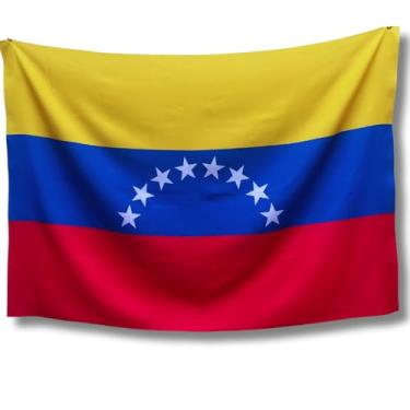 Imagem de Bandeira da Venezuela em Tecido Oxford e Face Única 1x1,5m Sublimação e Corte a Laser