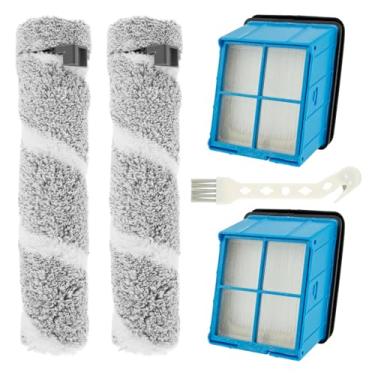 Imagem de LCZNXJJY 5 peças de rolo e filtro de escova de substituição para Bissell Crosswave 3930f/3933/V2/3999z, limpador de piso rígido de várias superfícies, aspirador de pó seco e molhado, peças de