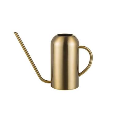 Imagem de Regador de aço inoxidável - regador de metal de 1,5 l com bico longo p