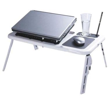 Imagem de Mesa dobrável notebook table 2 cooler mousepad cabo usb
