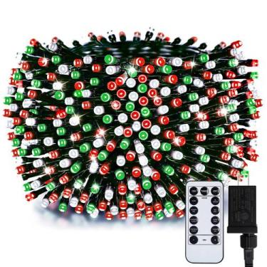 Imagem de Luzes de Natal Minetom 66 pés 200 LED ao ar livre com controle remoto