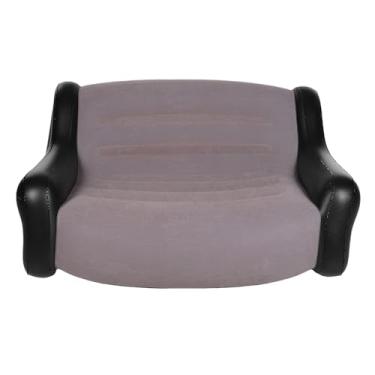 Imagem de Diydeg Sofá Inflável, sofá Inflável de 2 Lugares Com Apoio de Braço, Bomba de Ar Excluída, Cadeira Inflável de Superfície Flocada de PVC para Adultos, sofá de Ar Portátil à Prova