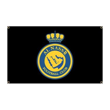 Imagem de Bandeira de poliéster Flag Al Nassr Football Club 90x150cm