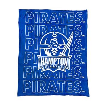 Imagem de Pegasus Sports Cobertor de pelúcia NCAA Echo Team Wordmark, cor do time, 60 x 70 (Hampton Pirates)