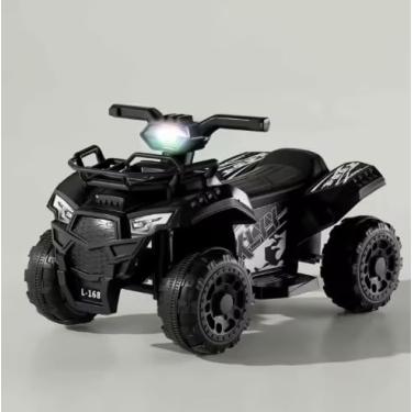 Imagem de Mini Quadriciclo Elétrico Infantil 6V Sport, Veículo Elétrico para Crianças, Preto