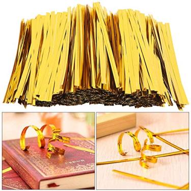 Imagem de Cryfokt Laços Torcidos Ecológicos para Animais de Estimação, 3200 Peças, 10cm, para Saco de Doces, Vedação, Festa de Casamento, Presente de Padaria, Prata (10cm/3200 peças)