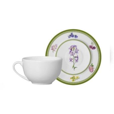 Imagem de Conjunto Com 6 Xícaras De Chá Com Pires Versailles 250Ml - Alleanza Ce