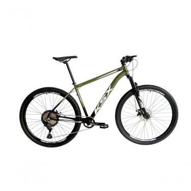 Imagem de Bicicleta Aro 29 Ksx Sd7 12v Garfo Com Trava K7 11/50 Freios Hidráulicos Kit 1x12 - Preto/verde Militar Tam. 19