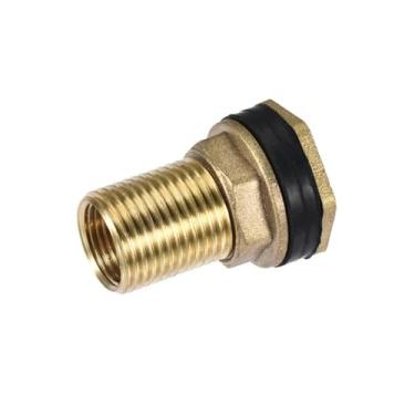 Imagem de DWBPGVUN 1 peça de encaixe de anteparo, BSPT3/8 fêmea G1/2 macho, com juntas de silicone, latão DWBPGVUN