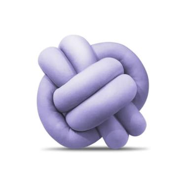 Imagem de Almofada Nó Escandinavo Decorativa Moderna | Almofada Decorativa Antialérgica 25x25cm(LILÁS)