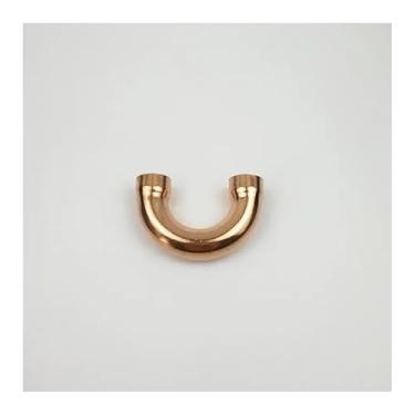 Imagem de Cobre 180 cotovelo encanamento encaixe de tubulação água gás óleo Scoket solda extremidade alimentação 180 graus 22 mm x1,2 mm x68 WWECCQIJ