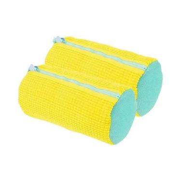 Imagem de Saco De Lavagem Para Tênis Com Zíper E Pelúcia Rica Para Máquina De La