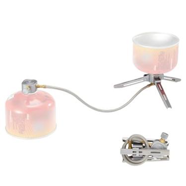 Imagem de SOOYEAH Adaptador remoto de recarga de gás, refil de combustível de isobutano, deslocador de recipiente de isobutano, câmbio de válvula Lindal, economia de gás Plus, função de ventilação de ar