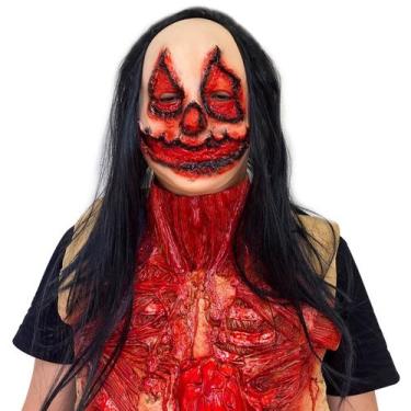 Imagem de Máscara de cosplay Halloween Horror Bloody Rotten Face Zombie - yiweis