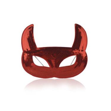 Imagem de Máscara Lady Cat Half Face Mask, adereço de fantasia para Halloween - 