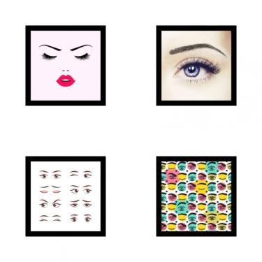 Imagem de Kit Quadros Decorativos Em Mdf Designer De Sobrancelhas 20